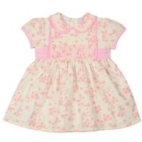 E33224: Baby Girls Smocked, Lined Dress (1-2 Years)